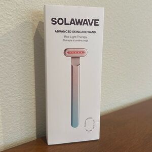 Solawave 4-in-1 Facial Wand | Red Light Therapy for Face and Neck Microcurrent